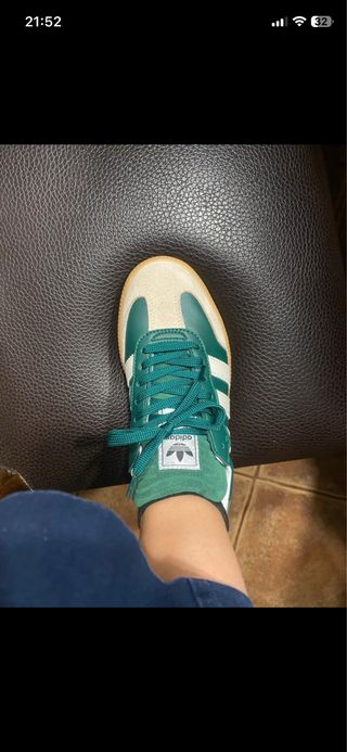 Adidas Samba 37 Verde/Bege