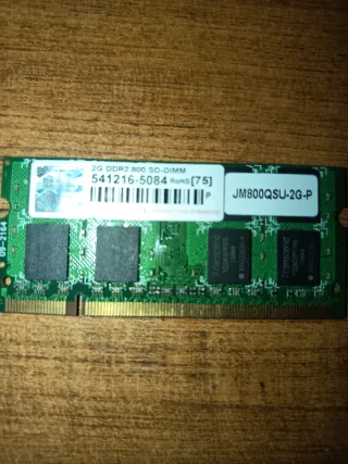 Memoria RAM SO-DIMM DDR2 y DDR3 10€ unidad