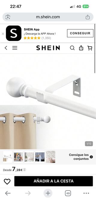 Kit Cortinas Blancas Tela