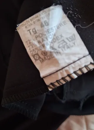 Pantaloni neri Made in Italy