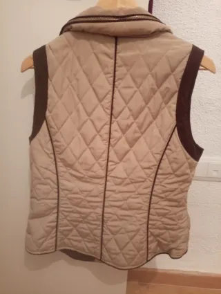 Chaleco Zara Beige y Marrón