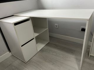 Escritorio juvenil esquinero blanco
