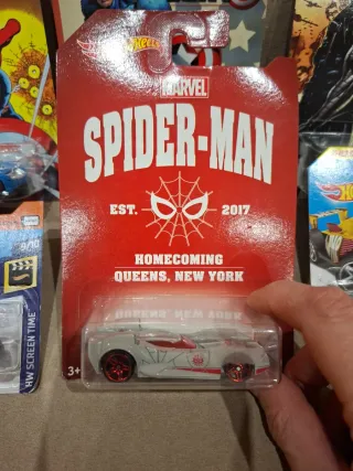 Hotwheels Marvel Capitán América y Spider-Man