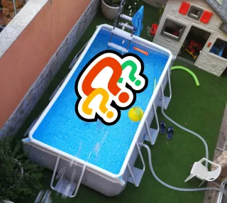 Piscina Intex Rectangular Azul y Blanca