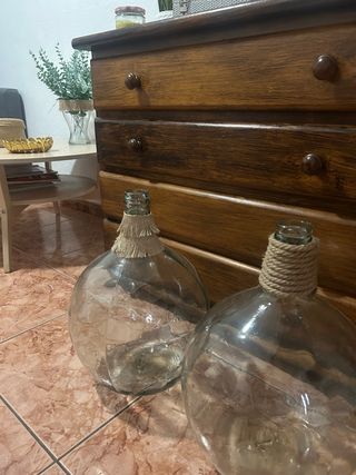 Botellas de cristal decorativas 15L( 10 e, unidad)