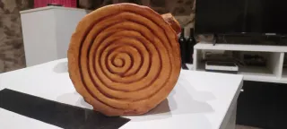Macetero Cerámica Tronco totalmente artesanal.