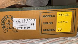 Botas Valverde del Camino núm 36