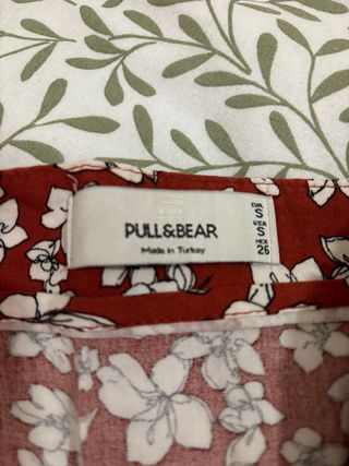 Falda pantalón fina estampada