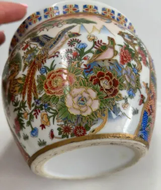 Jarrón Porcelana Japonesa Multicolor