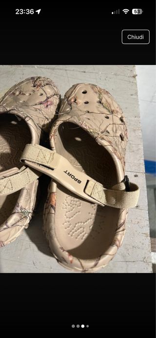 Ciabatte stile Crocs Tg 46