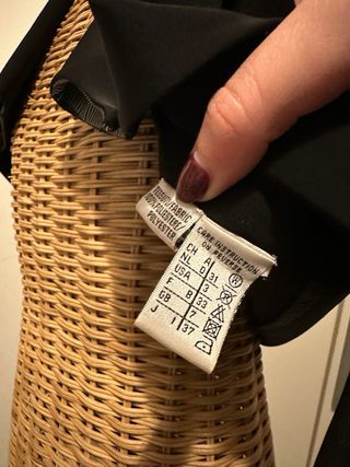 Bolero nero con fodera fantasia