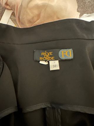 Bolero nero con fodera fantasia