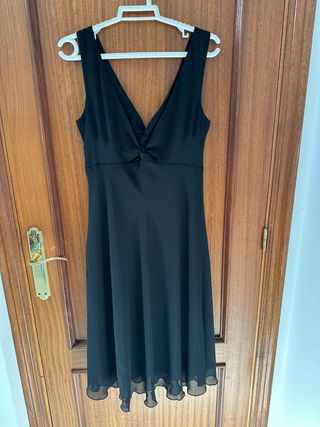 Vestido negro corto fiesta t40