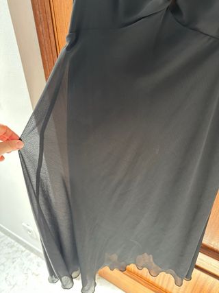 Vestido negro corto fiesta t40