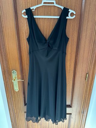 Vestido negro corto fiesta t40