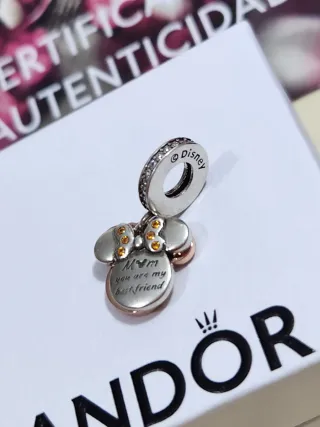 Charm Colgante Doble Silueta Minnie Mouse Disney