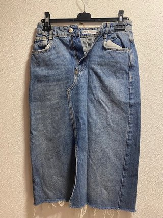 Falda vaquera larga Zara Talla XS