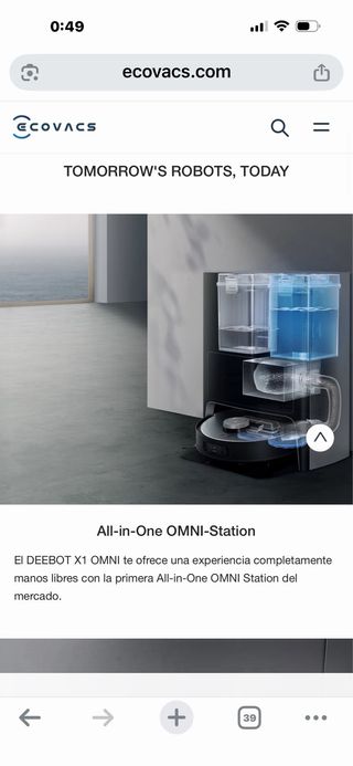 Ecovacs Deebot X1 Omni Robot PRECINTADO