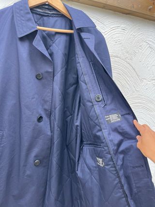 Gabardina azul vintage
