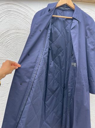 Gabardina azul vintage