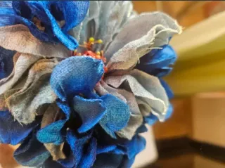Conjunto Flamenca Azul y celeste