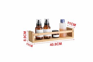 Pack 2 Estantes Organizador de Bambú Cocina / Baño