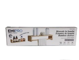 Pack 2 Estantes Organizador de Bambú Cocina / Baño