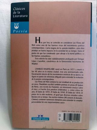 Libro Las Flores de Mal Poemas