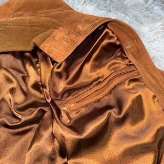 Giacca Bomber Pelle Scamosciata Marrone XL