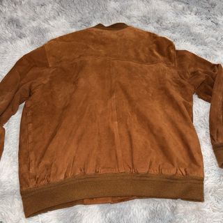 Giacca Bomber Pelle Scamosciata Marrone XL
