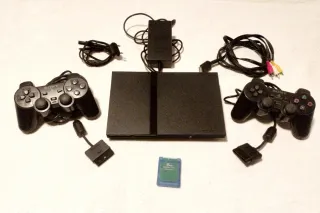 Consola PlayStation 2 Slim Negra + Accesorios