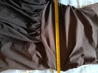 Vestido Zara multicapa marrón