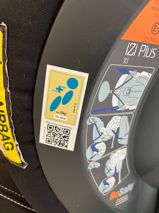 Silla coche BeSafe iZi Plus como nueva