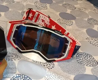 Gafas Motocross Scott Rojas y Azules