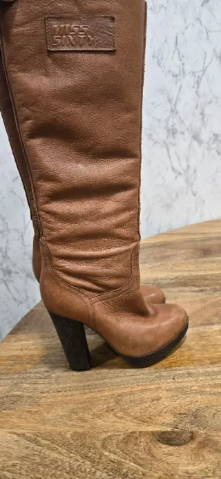 Botas de piel Miss Sixty marrones