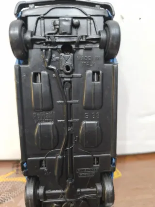 Auto polizia vintage blu