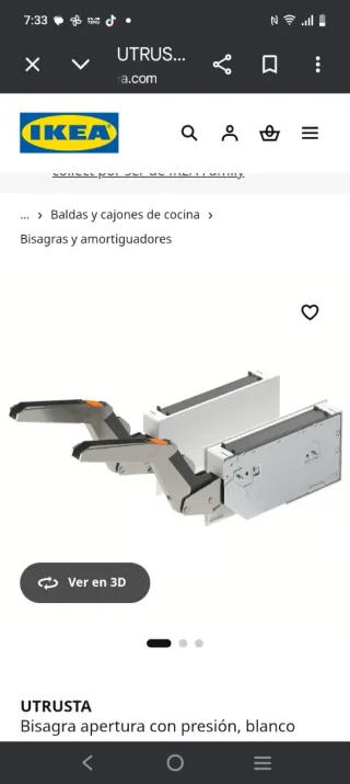 Bisagras Ikea para mueble