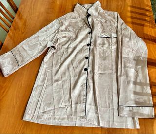 Pijama Satén Beige/Rosa Talla M