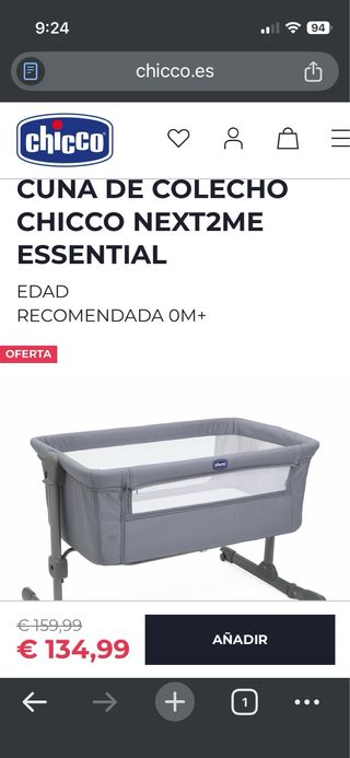 Cuna Colecho Chicco Next2Me Essential (2/2)