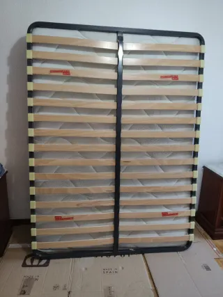 Dormitorio 135 cm, madera y mármol. Regalo........
