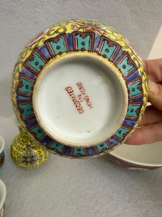 Set Tazzine Porcellana Cinese Vintage