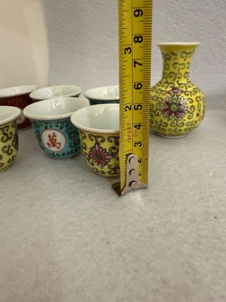 Set Tazzine Porcellana Cinese Vintage