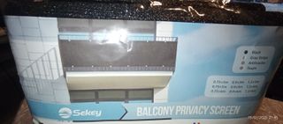 Pantalla Balcón Sekey Protección Privacidad