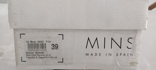 Zapatos Mins mujer calados azul