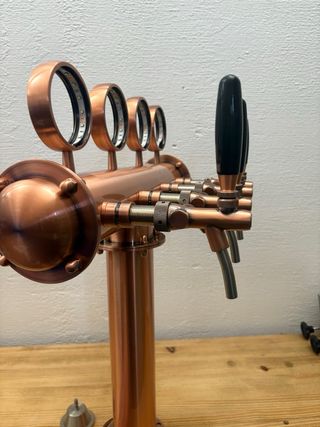 Columna Cerveza Cobre 4 Grifos