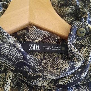 Camicia ZARA donna fantasia pitone tg S