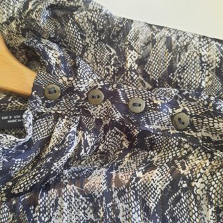 Camicia ZARA donna fantasia pitone tg S