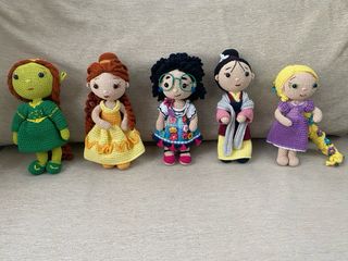 Muñecas Crochet Disney Amigurumi Artesanales