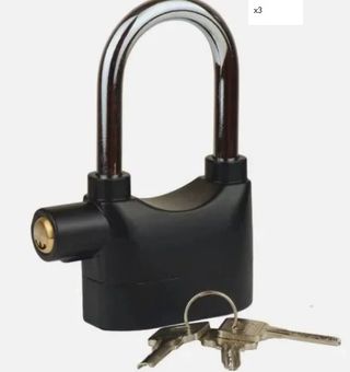 LUCCHETTO CON ALLARME 110 DB nuovo