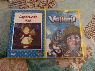Lote 2 DVDs infantiles - Caperucita Roja y Valiant